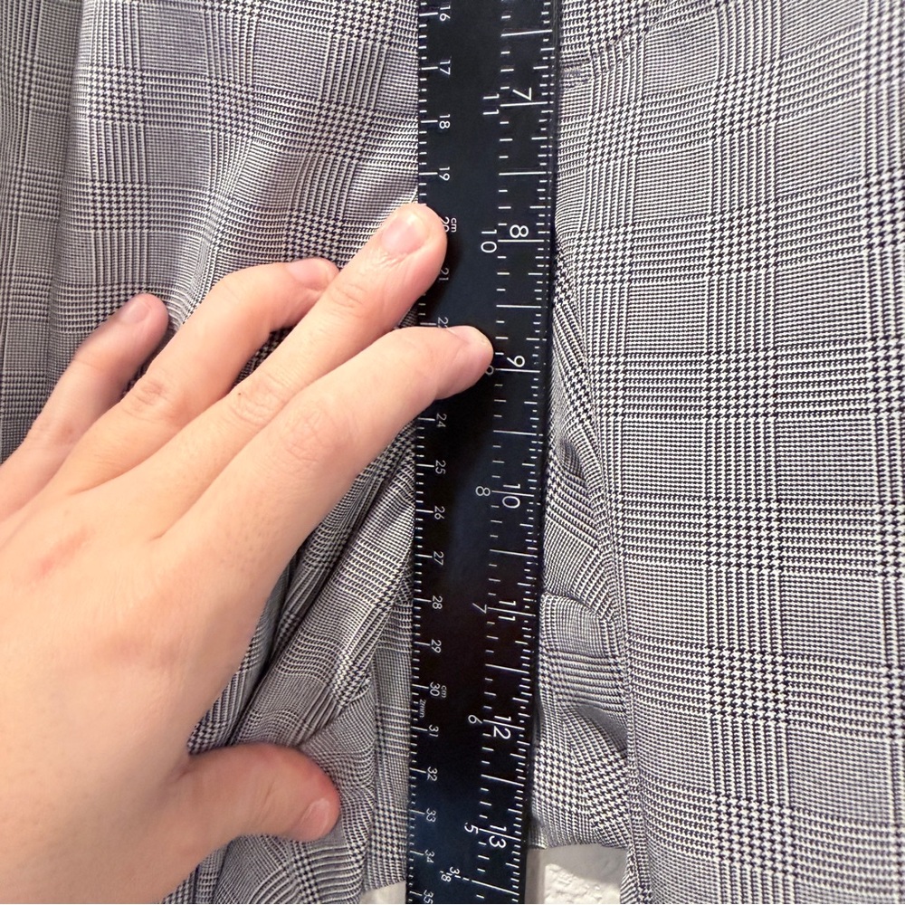 Athleta Plaid Skyline Pant 6 Paperbag Waist Old Money Quiet Luxury Workleisure - Picture 8 of 8